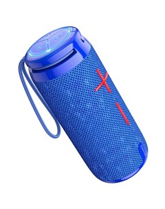 Портативная акустика BR24 Fashion 10 Вт FM AUX USB microSD Bluetooth подсветка синий 6974443386707 Borofone