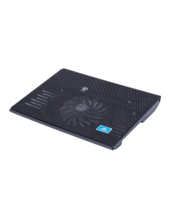 Охлаждающая подставка для ноутбука 15 6 5552 вентилятор 140 мм синяя подсветка 1xUSB металл пластик  Rivacase
