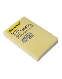 Блок самоклеящийся стикеры 100 листов пастельный желтый 682155 05 Silwerhof