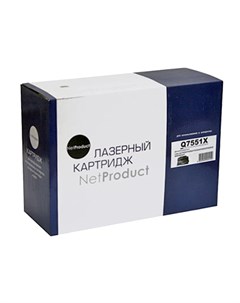 Картридж лазерный N Q7551X Q7551X черный 13000 страниц совместимый для LJ P3005 M3027MFP M3035MFP Netproduct
