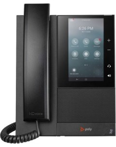 VoIP телефон CCX 500 1 SIP аккаунт цветной дисплей PoE черный без БП 2200 49724 114 Polycom