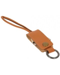 Кабель брелок USB Lightning 8 pin 2A 25см коричневый УТ000023431 Mobility