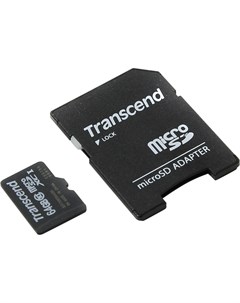 Карта памяти 64Gb microSDXC Class 10 UHS I U1 адаптер Transcend