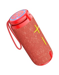 Портативная акустика BR24 Fashion 10 Вт FM AUX USB microSD Bluetooth подсветка красный 6974443386684 Borofone