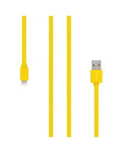 Кабель USB Lightning 8 pin MFi плоский 1м желтый Digital MR 01 CB MR01Y Rombica