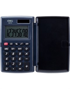 Калькулятор карманный E39219 8 разрядный однострочный экран серый 492149 Deli