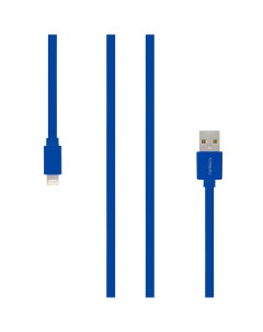 Кабель USB Lightning 8 pin MFi плоский 1м синий Digital MR 01 CB MR01N Rombica