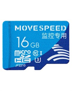 Карта памяти 16Gb microSD Class 10 UHS I U3 V30 YS T300 16GB Move speed
