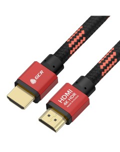 Кабель HDMI 19M HDMI 19M v2 0 4K экранированный 50 см черный красный GCR HM485 GCR 54504 0 5m Greenconnect