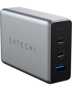 Сетевое зарядное устройство Compact Gan Charger ST TC100GM EU 100W USB 2xUSB type C Quick Charge PD  Satechi