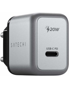 Сетевое зарядное устройство Wall charger ST UC20WCM EU 20W USB type C Quick Charge PD серый 85322 Satechi
