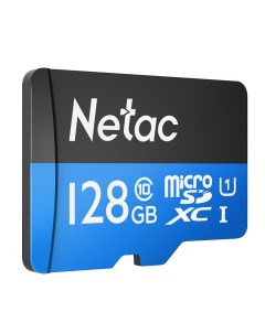 Карта памяти 128Gb microSDXC P500 Standard Class 10 UHS I U1 адаптер Netac