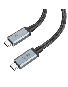 Кабель USB Type C USB Type C быстрая зарядка 5A 2м черный US06 6931474777393 Hoco