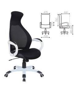 Кресло офисное Genesis EX 517 черный белый 531573 Brabix