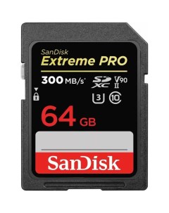 Карта памяти 64Gb SDXC Extreme Pro Class 10 UHS II U3 V90 SDSDXDK 064G GN4IN Sandisk