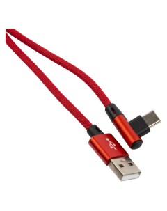 Кабель USB USB Type C угловой 1 м красный 4640171415300 Red line