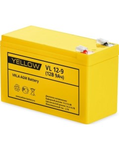 Аккумуляторная батарея для ИБП VL 12 9 12V 9Ah Yellow battery