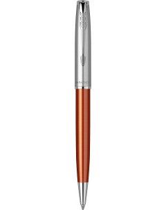 Ручка шариковая автомат Sonnet Essentials Orange SB Steel CT черный нержавеющая сталь палладий подар Parker