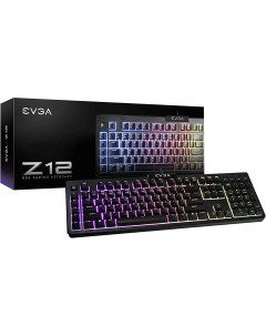 Клавиатура проводная Z12 мембранная подсветка USB черный 834 W0 12RU KR Evga