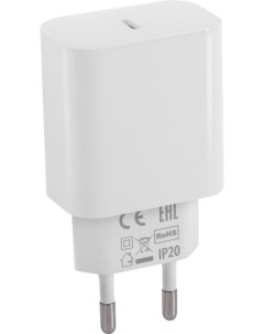 Сетевое зарядное устройство UPC 30 20W USB type C PD 3A белый 83677 Lightning Type C Defender