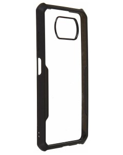 Чехол накладка для смартфона Xiaomi Poco X3 силикон прозрачный черный УТ000025612 Xundd
