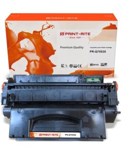 Картридж лазерный PR Q7553X 53X Q7553X черный 7000 страниц совместимый для LaserJet 1160 1320 3390 3 Print-rite