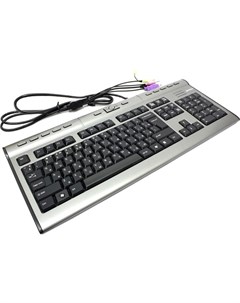 Клавиатура KLS 7MUU мембранная тонкая USB серый черный A4tech