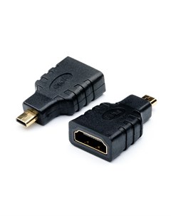 Переходник адаптер HDMI 19F Micro HDMI 19M v2 0 4K черный AT6090 AT6090 Atcom