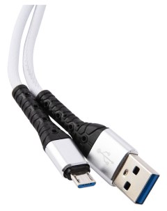 Кабель USB Micro USB 3A 1 м белый 4610103436253 Mobility