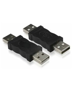 Переходник адаптер USB 2 0 Am USB 2 0 Am плоский 5см черный GC UAM2AM GC UAM2AM Greenconnect