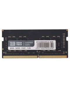Память DDR4 SODIMM 8Gb 3200MHz CL22 1 2 В BTD4NB3200C22 8GN Bulk OEM Basetech