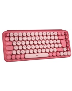 Клавиатура беспроводная POP Keys механическая Brown Switch Bluetooth USB розовый 920 010718 Logitech