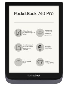 Электронная книга 740 Pro 7 8 1404x1872 E Ink Carta Touch 16Gb Wi Fi 1 9 А ч серый PB740 2 J WW Pocketbook