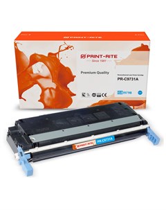 Картридж лазерный Print-Rite PR-C9731A (№645A/C9731A), голубой, 13000 страниц, совместимый для CLJ5500/5550 Print-rite