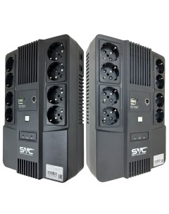ИБП U 800 BSSC 800 VA 480 Вт EURO розеток 8 USB черный U 800 BSSC Svc