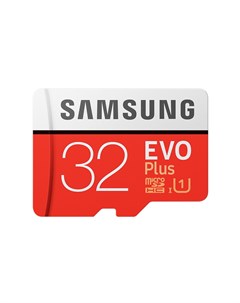 Карта памяти 32Gb microSDHC EVO Plus Class 10 UHS I U1 адаптер MB MC32GA APC Samsung