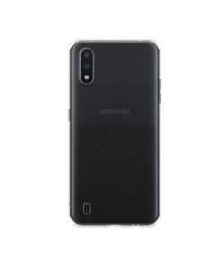 Чехол накладка Gel Case Basic для смартфона Samsung Galaxy A01 Термопластичный полиуретан прозрачный Deppa