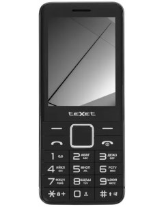 Мобильный телефон TM 425 2 8 320x240 TN BT 1xCam 2 Sim 1450 мА ч micro USB черный Texet