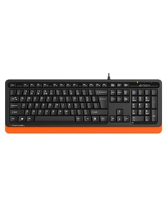 Клавиатура проводная Fstyler FKS10 мембранная USB черный оранжевый FKS10 ORANGE A4tech