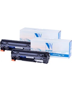 Картридж лазерный NV 737 SET2 737 9435B004 черный 2400 страниц 2 шт совместимый для Canon i Sensys 2 Nv print