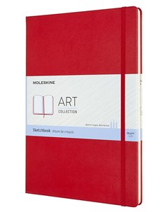 Блокнот для рисования 96 листов А4 165г м твердая обложка красный ART SKETCHBOOK ARTBF832F2 Moleskine