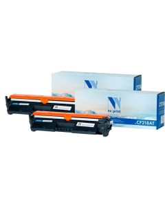Картридж лазерный NV CF218AT SET2 18A CF218A черный 1400 страниц 2 шт совместимый для LJ Pro M132a M Nv print