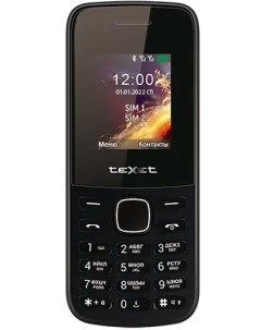 Мобильный телефон ТМ 117 1 77 160x128 TN BT 2 Sim 600 мА ч micro USB черный ТМ 117 Texet