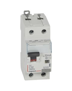 Выключатель автоматический дифференциального тока DX3 6000 1P N C 32А AC 30мА 411005 Legrand