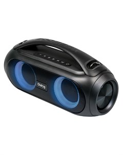 Портативная акустика AP 23 25 Вт FM AUX USB Bluetooth подсветка черный Dialog