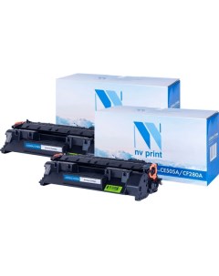 Картридж лазерный NV CE505A SET2 05A CE505A черный 2300 страниц 2 шт совместимый для P2035 P2035n P2 Nv print