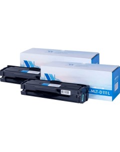 Картридж лазерный NV MLTD111L SET2 MLT D111L SU801A черный 1800 страниц 2 шт совместимый для Samsung Nv print