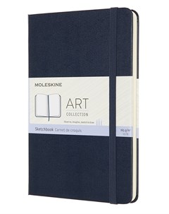 Блокнот для рисования 88 листов 115x180 мм мягкая обложка синий сапфир ART SKETCHBOOK ARTQP054B20 Moleskine
