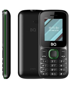 Мобильный телефон 1848 Step 1 77 160x128 TN 32Mb RAM 32Mb BT 2 Sim 600 мА ч черный зеленый Bq