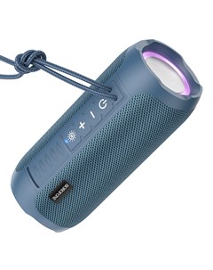 Портативная акустика BR21 10 Вт FM AUX USB microSD Bluetooth подсветка синий 6974443383652 Borofone